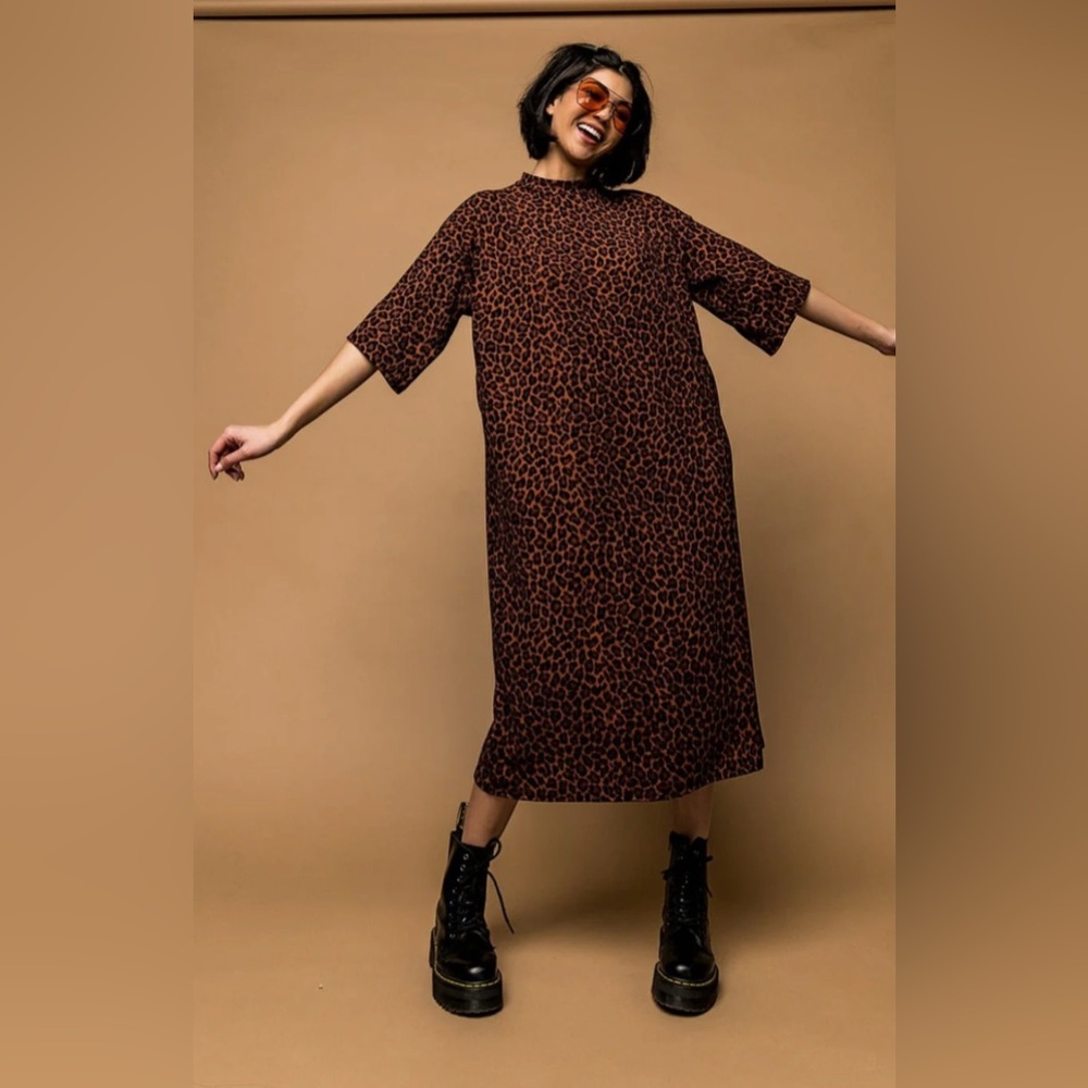 Ozzy Dress - Leopard - Dressed in Lala - New but no tags